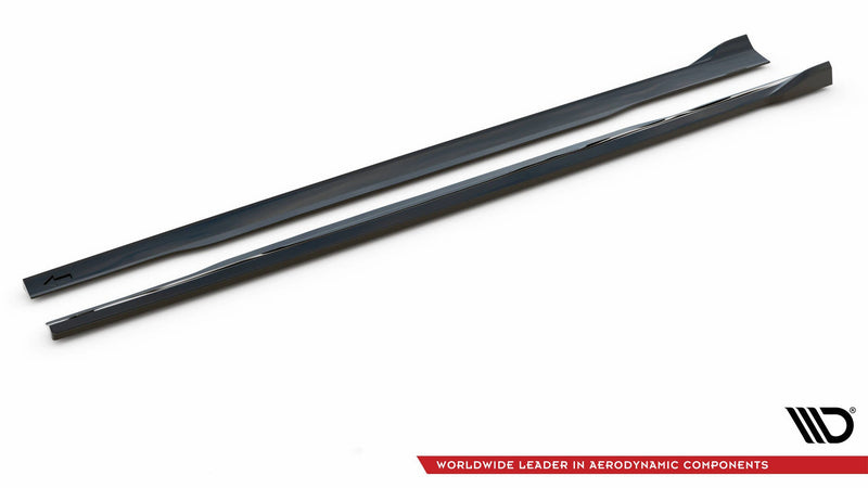 Maxton sideskørter til Audi S8 D4 – blank sort – billede 4 af 5