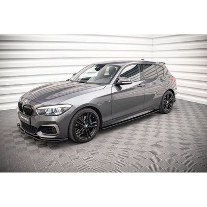 Maxton sideskørter til BMW 1 M135i / M140i / M-Pack F20 – blank sort – billede 3 af 5
