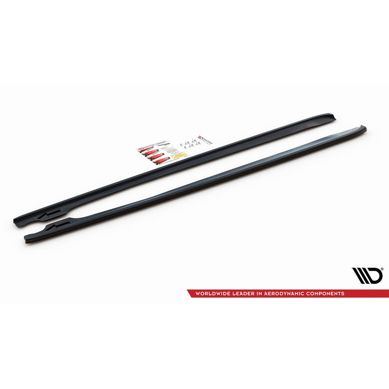 Maxton sideskørter til BMW 3 Coupe M-Pack E46 – blank sort – billede 4 af 6