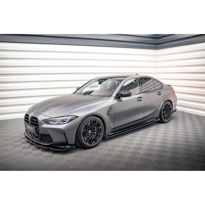 Maxton sideskørter til BMW M3 Sedan / Touring G80 / G81 – blank sort – billede 2 af 6