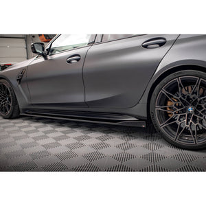 Maxton sideskørter til BMW M3 Sedan / Touring G80 / G81 – blank sort – billede 3 af 6