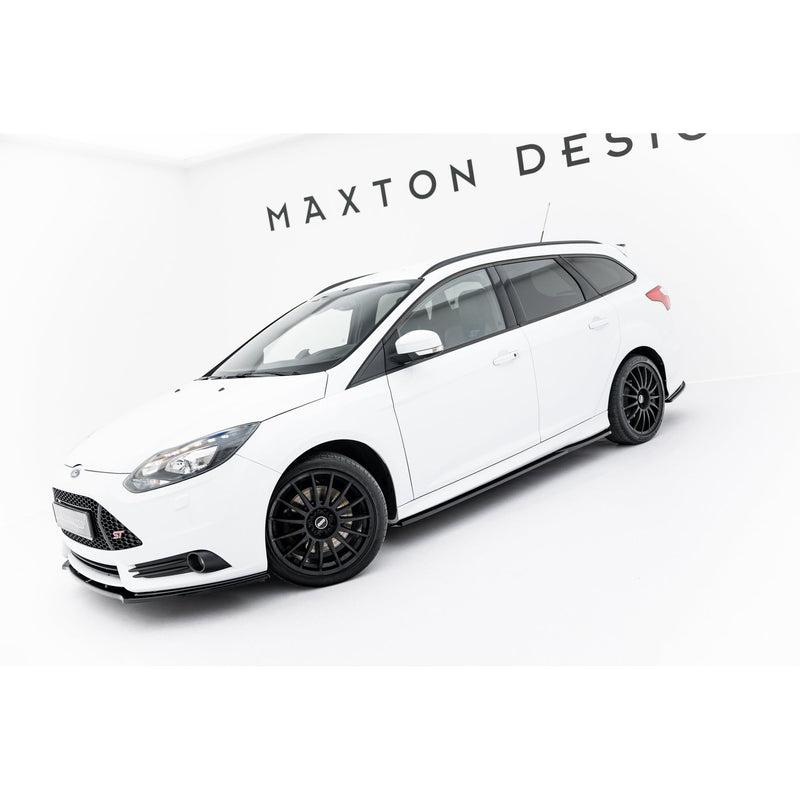 Maxton sideskørter til Ford Focus ST Mk3 – blank sort – billede 2 af 8