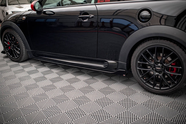 Maxton sideskørter til Mini Cooper John Cooper Works R56 – blank sort – billede 1 af 5