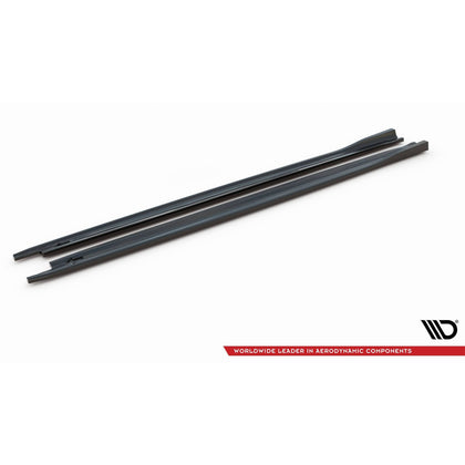 Maxton sideskørter til Skoda Octavia RS Liftback / Combi Mk4 Facelift – blank sort – billede 4 af 6