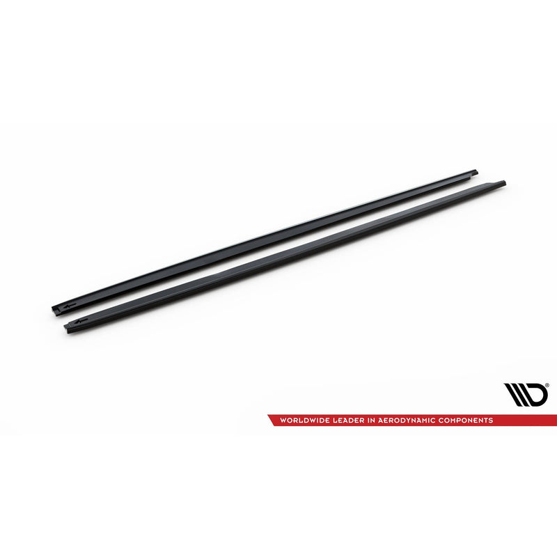 Maxton sideskørter til Toyota Yaris Mk4 – blank sort – billede 4 af 5