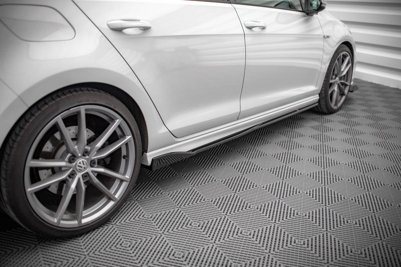 Maxton sideskørter til Volkswagen Golf R / R-Line Mk7 – blank sort – billede 3 af 5