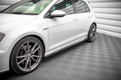 Maxton sideskørter til Volkswagen Golf R / R-Line Mk7 – blank sort – billede 1 af 5