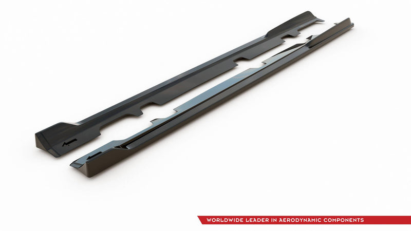 Maxton sideskørter til Ford Fiesta Mk8 ST / ST-Line – blank sort – billede 5 af 6