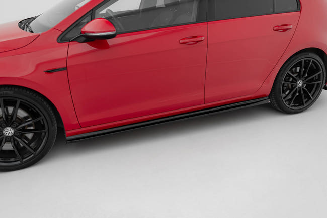 Maxton sideskørter til Volkswagen Golf R / R-Line Mk7 Facelift – blank sort – billede 1 af 6