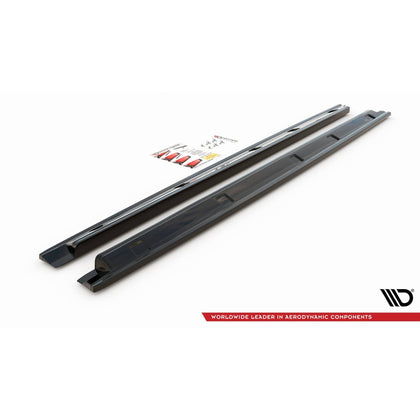 Maxton sideskørter til Volkswagen Caddy Mk5 / Ford Transit Connect Mk3 – blank sort – billede 5 af 5