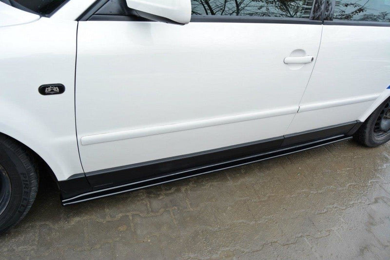 Maxton sideskørter til Volkswagen Passat B5 – blank sort – billede 1 af 4