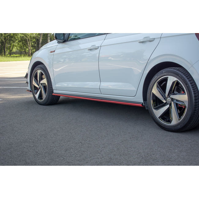 Maxton sideskørter til Volkswagen Polo GTI / R-line Mk6 – blank sort – billede 1 af 10