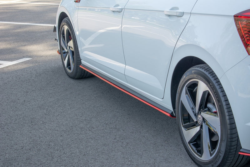 Maxton sideskørter til Volkswagen Polo GTI / R-line Mk6 – blank sort – billede 2 af 10