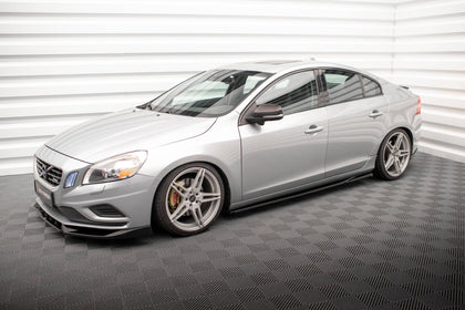 Maxton sideskørter til Volvo S60 Standard / R-Design Mk2 / Mk2 Facelift – blank sort – billede 4 af 7