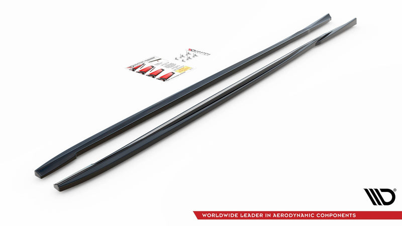Maxton sideskørter til Volvo V70 Mk3 – blank sort – billede 5 af 6
