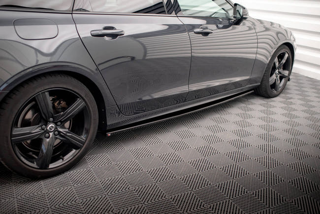 Maxton sideskørter til Volvo V90 / S90 R-Design Mk2 – blank sort – billede 2 af 5