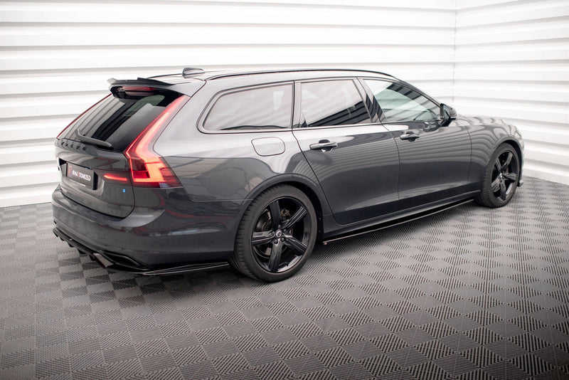 Maxton sideskørter til Volvo V90 / S90 R-Design Mk2 – blank sort – billede 3 af 5