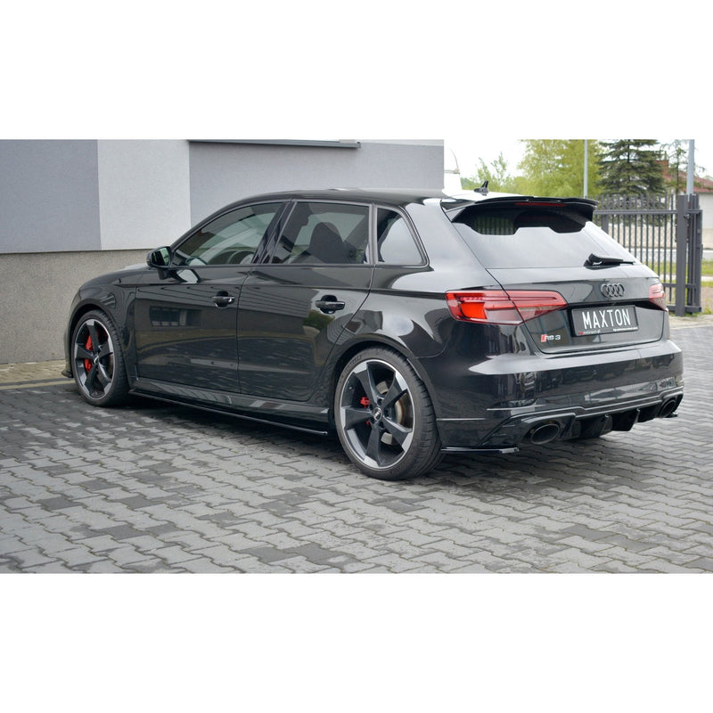 Maxton sideskørter til Audi RS3 Sportback 8V Facelift – blank sort – billede 2 af 6