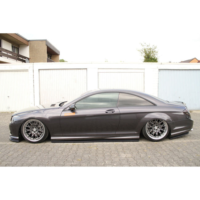 Maxton sideskørter til Mercedes CL 500 C216 Amgline – blank sort – billede 2 af 2