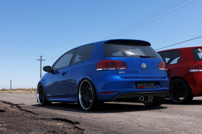 Maxton rear valance til Volkswagen Golf Mk5 R32 Look Volkswagen Golf Mk6 GTI – blank sort – billede 1 af 2