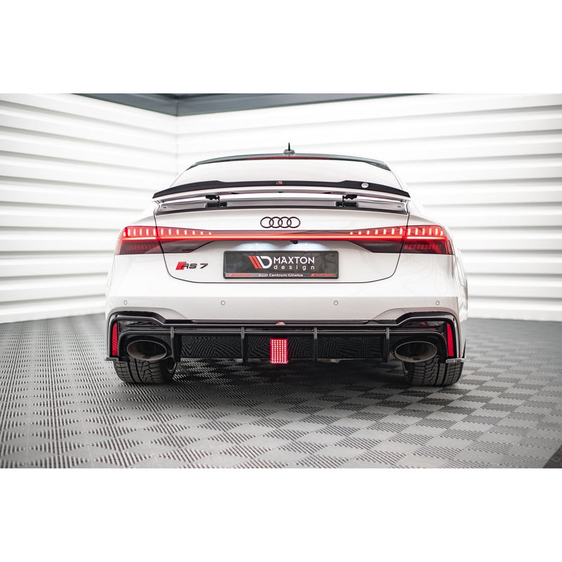 Maxton rear valance til Audi RS7 C8 / RS6 C8 / C8 Facelift – blank sort – billede 4 af 8