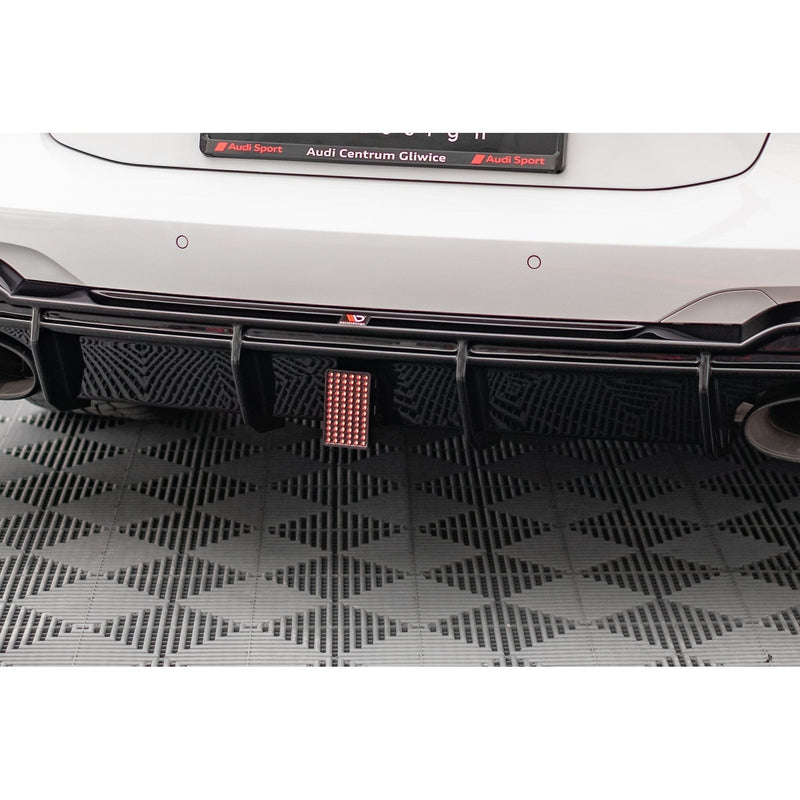 Maxton rear valance til Audi RS7 C8 / RS6 C8 / C8 Facelift – blank sort – billede 1 af 8