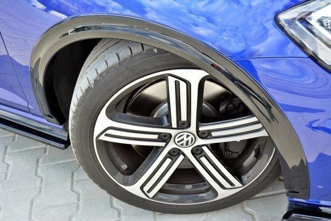 Maxton skærmudvidelser til Volkswagen Golf R / R-Line Mk7 Facelift – blank sort – billede 1 af 6