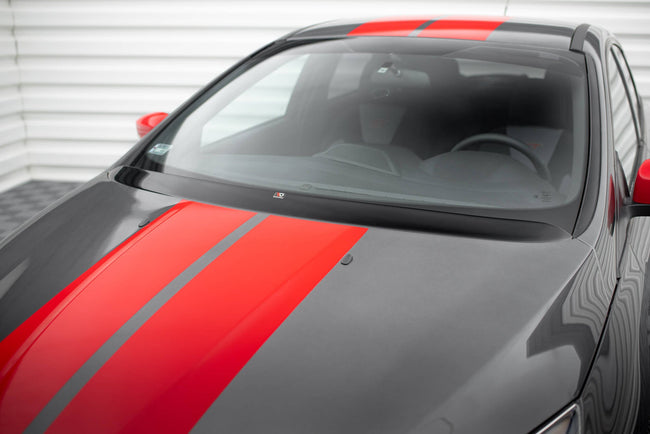 Maxton motorhjelmstilbehør til Ford Focus Mk3 / Mk3 Facelift / ST / RS – blank sort – billede 1 af 6