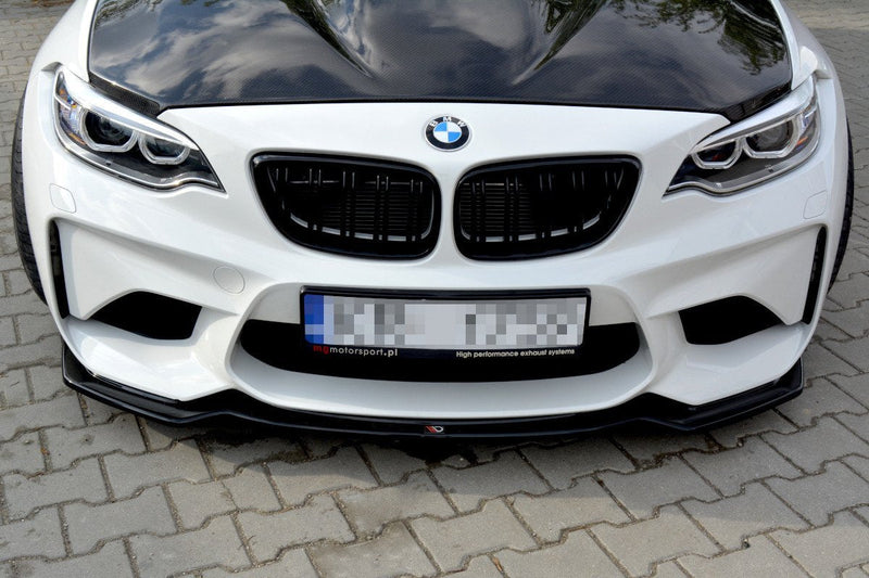 Maxton frontsplitter til BMW M2 (F87) Coupé – blank sort – billede 2 af 7