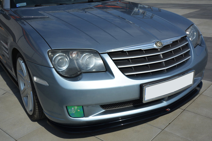 Maxton frontsplitter til Chrysler Crossfire – blank sort – billede 1 af 4