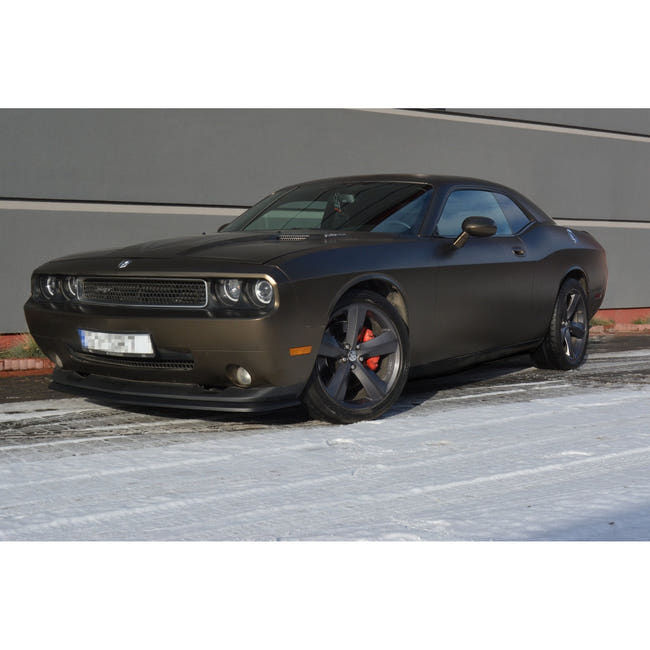 Maxton frontsplitter til Dodge Challenger Mk3. PHASE-I SRT8 Coupe – blank sort – billede 2 af 4
