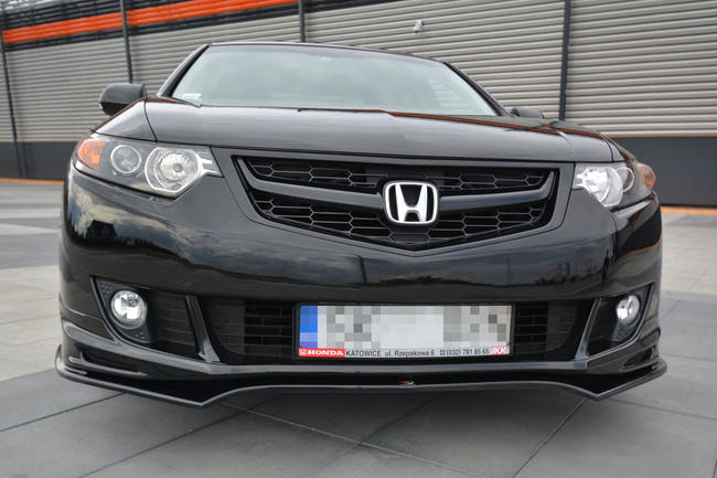Maxton frontsplitter til Honda Accord Mk8 TYPE-S (CU-SERIES) Sedan – blank sort – billede 2 af 8