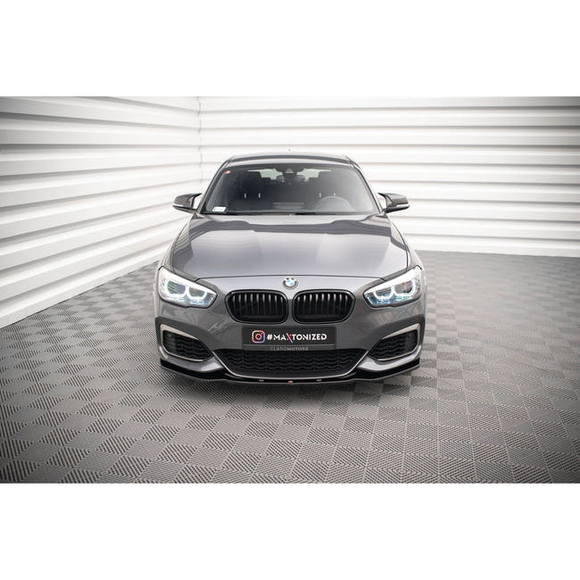 Maxton frontsplitter til BMW 1 F20/F21 M-Power Facelift – blank sort – billede 2 af 5