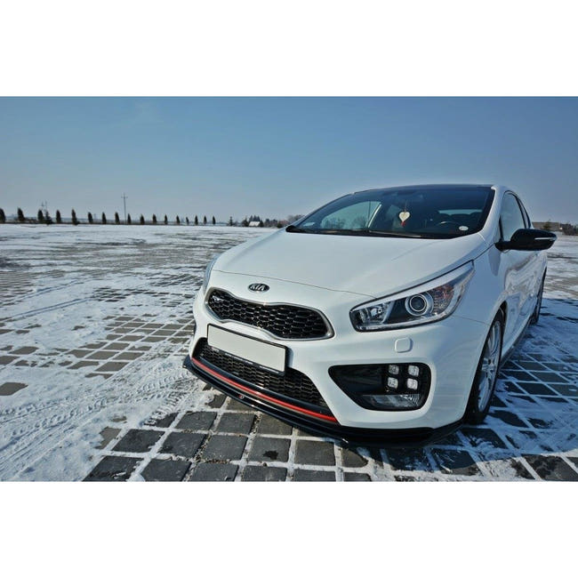 Maxton frontsplitter til Kia CEE'D / PRO CEE'D GT Mk2 – blank sort – billede 1 af 6