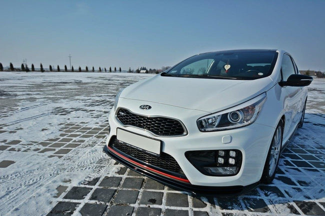 Maxton frontsplitter til Kia CEE'D / PRO CEE'D GT Mk2 – blank sort – billede 1 af 6