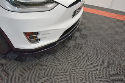 Maxton frontsplitter til Tesla Model X – blank sort – billede 3 af 6