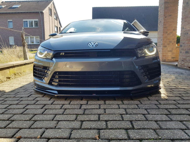 Maxton frontsplitter til Volkswagen Scirocco Mk3 R Facelift – blank sort – billede 1 af 8