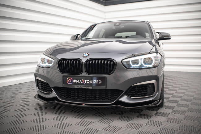 Maxton frontsplitter til BMW 1 F20/F21 M-Power – blank sort – billede 1 af 5