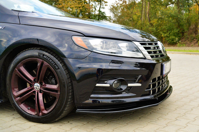 Maxton frontsplitter til Volkswagen CC R-LINE – blank sort – billede 2 af 3