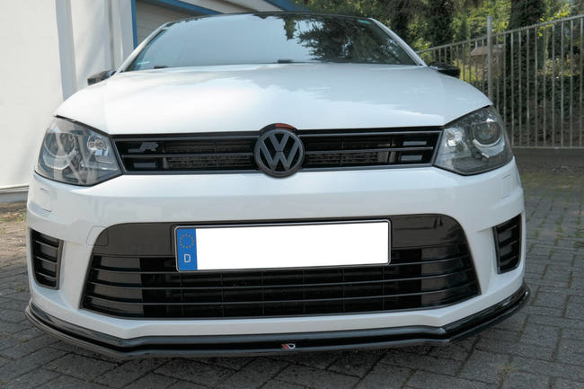 Maxton frontsplitter til Volkswagen Polo WRC Mk5 – blank sort – billede 2 af 5