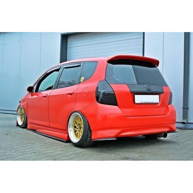Maxton rear side splitters til Honda Jazz Mk1 – blank sort – billede 1 af 4
