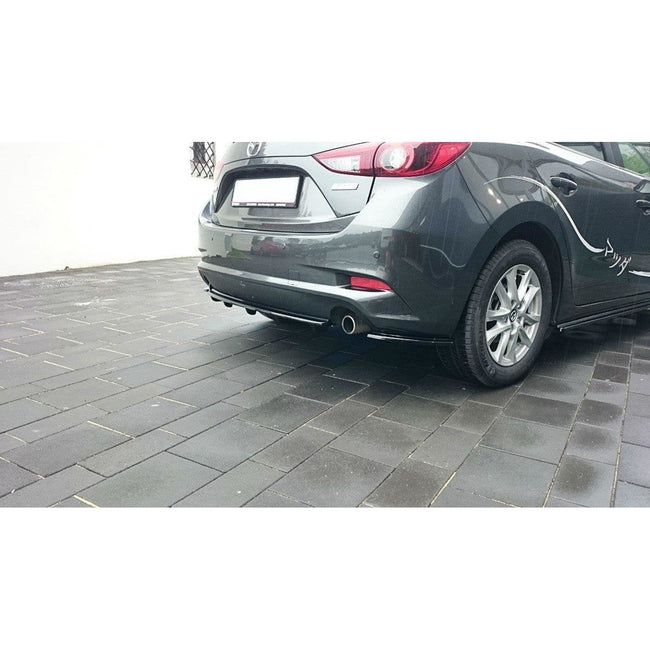Maxton side splitters til Mazda 3 BN (Mk3) Facelift – blank sort – billede 1 af 4