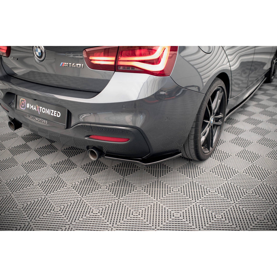 Maxton side splitters til BMW 1 F20/F21 M-Power Facelift – blank sort – billede 1 af 5