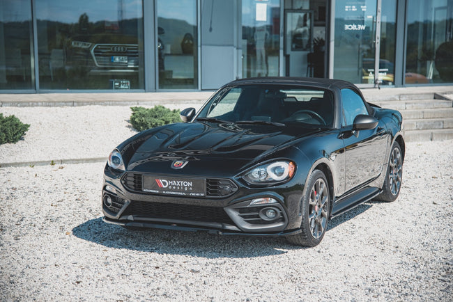 Maxton frontsplitter til Abarth 124 Spider – blank sort – billede 1 af 7