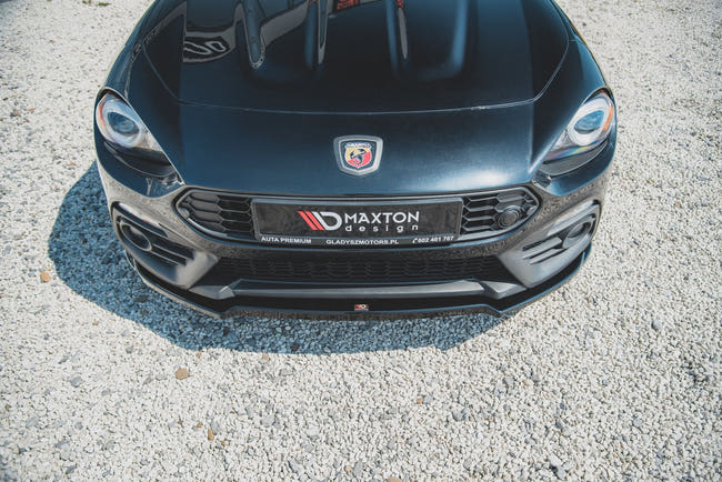 Maxton frontsplitter til Abarth 124 Spider – blank sort – billede 2 af 7