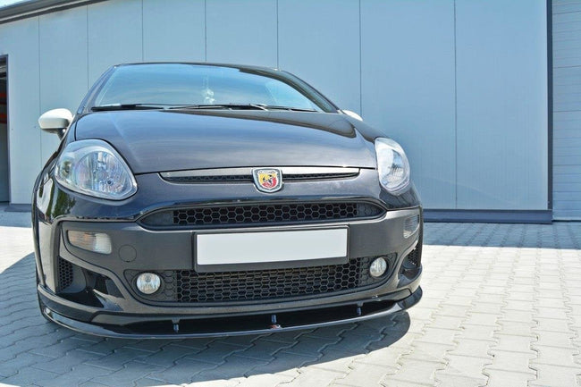 Maxton frontsplitter til Abarth Punto Evo – blank sort – billede 1 af 6