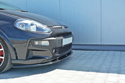 Maxton frontsplitter til Abarth Punto Evo – blank sort – billede 4 af 6