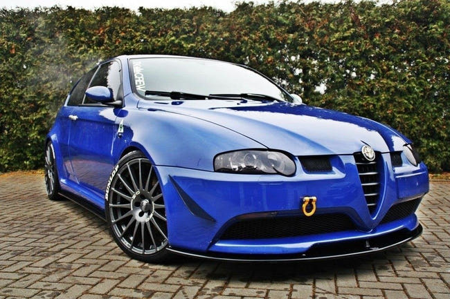 Maxton frontsplitter til Alfa Romeo 147 GTA – blank sort – billede 1 af 5