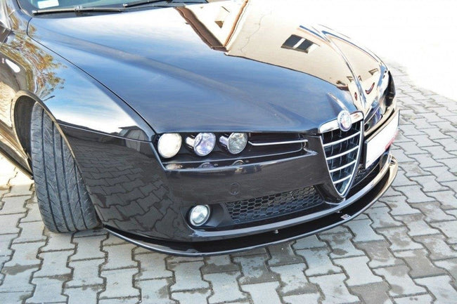 Maxton frontsplitter til Alfa Romeo 159 – blank sort – billede 1 af 5