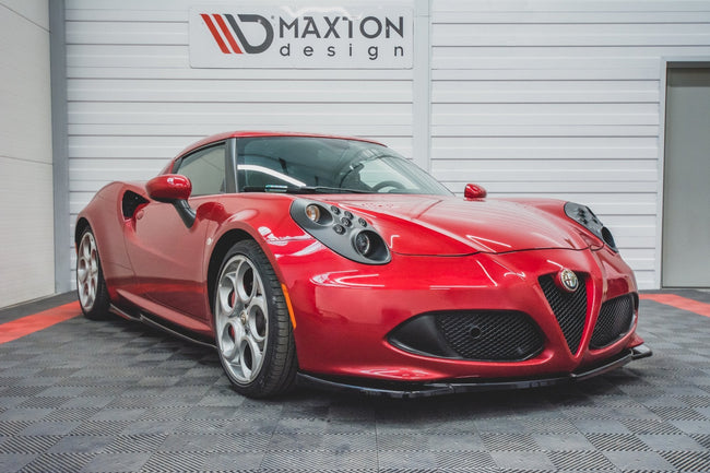 Maxton frontsplitter til Alfa Romeo 4C – blank sort – billede 1 af 6